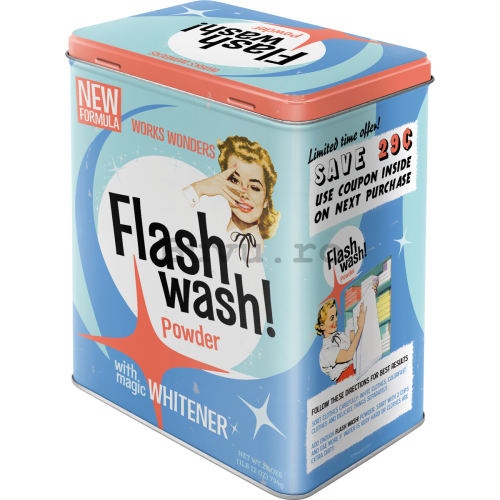 Cutie metalică L - Flash Wash