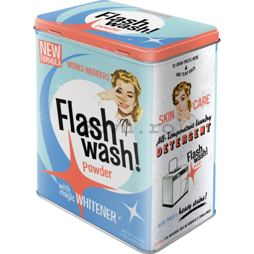 Cutie metalică L - Flash Wash