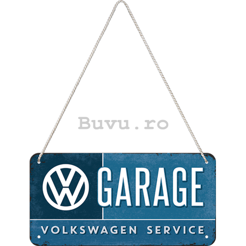 Placa metalica cu snur - VW Garage