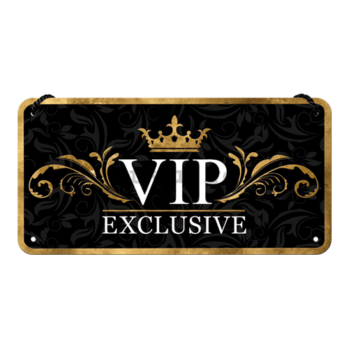 Placa metalica cu snur - VIP Exclusive