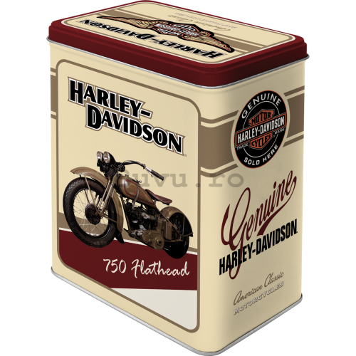 Cutie metalică L - Harley-Davidson Flathead
