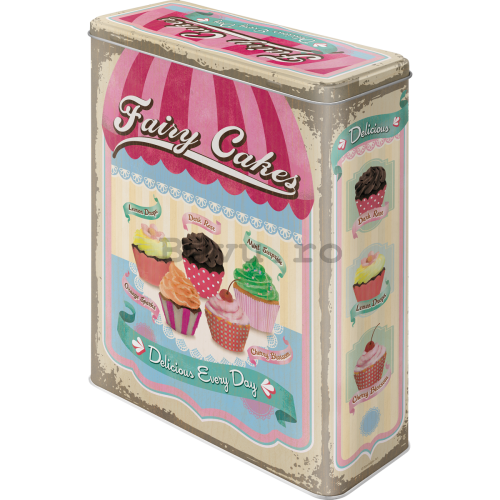 Cutie metalică XL - Fairy Cakes (Cup Cakes)