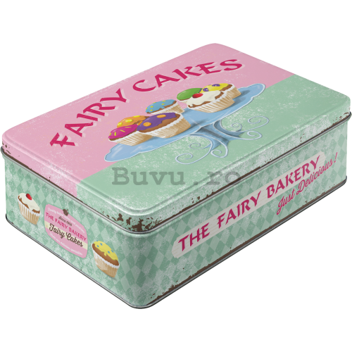 Cutie metalică plată - Fairy Cakes
