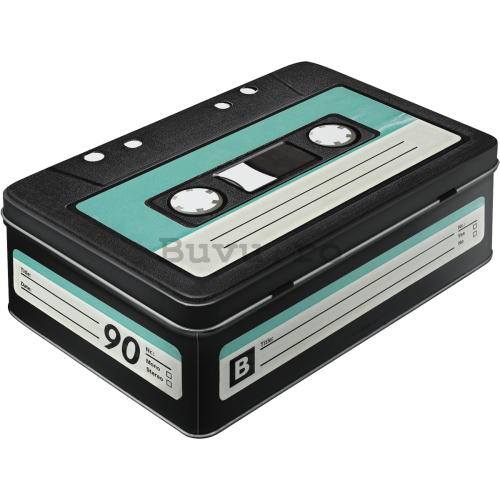 Cutie metalică plată - Retro Cassette