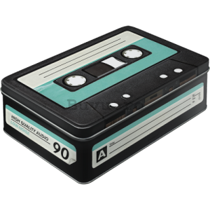 Cutie metalică plată - Retro Cassette