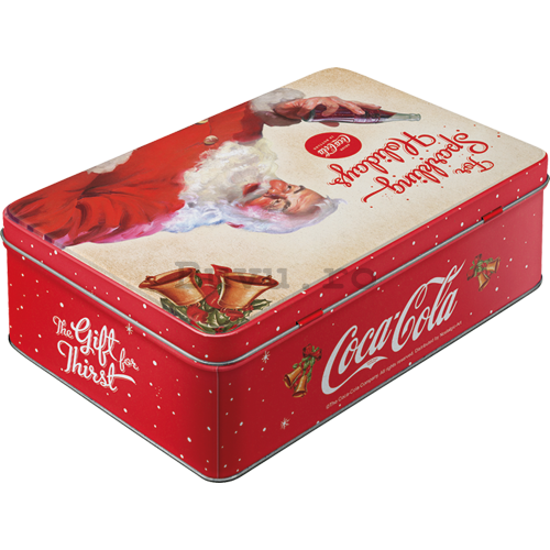 Cutie metalică plată - Coca-Cola (For Sparkling Holidays)