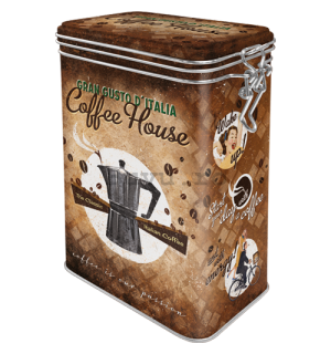 Cutie metalică cu clip - Coffee House