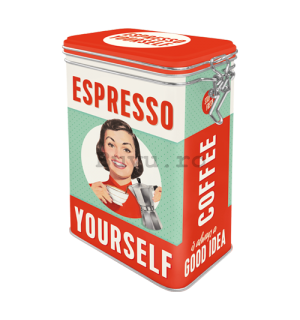 Cutie metalică cu clip - Espresso Yourself