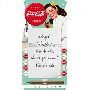 Bloc pentru notițe - Coca-Cola (fată)