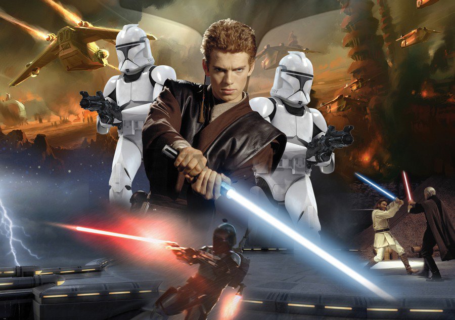 Fototapet: Star Wars Attack of the Clones (2) - 184x254 cm