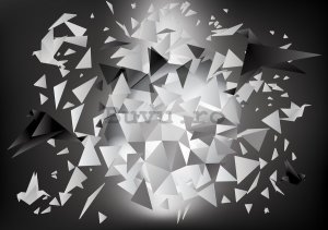 Fototapet: Origami alb-negru (1) - 254x368 cm