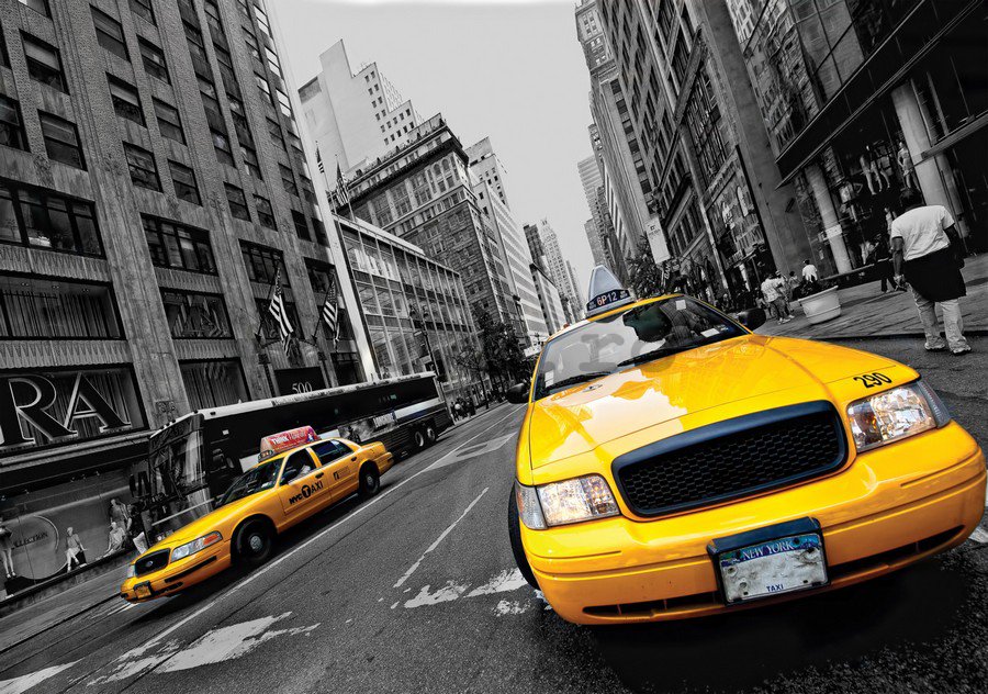 Fototapet: Manhattan Taxi - 184x254 cm