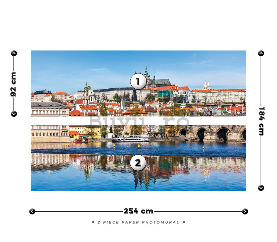 Fototapet: Praga (1) - 184x254 cm