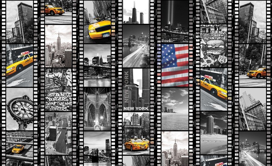 Fototapet: New York (Bandă film) - 184x254 cm