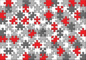 Fototapet: Puzzle (1) - 184x254 cm