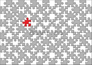 Fototapet: Puzzle (2) - 184x254 cm