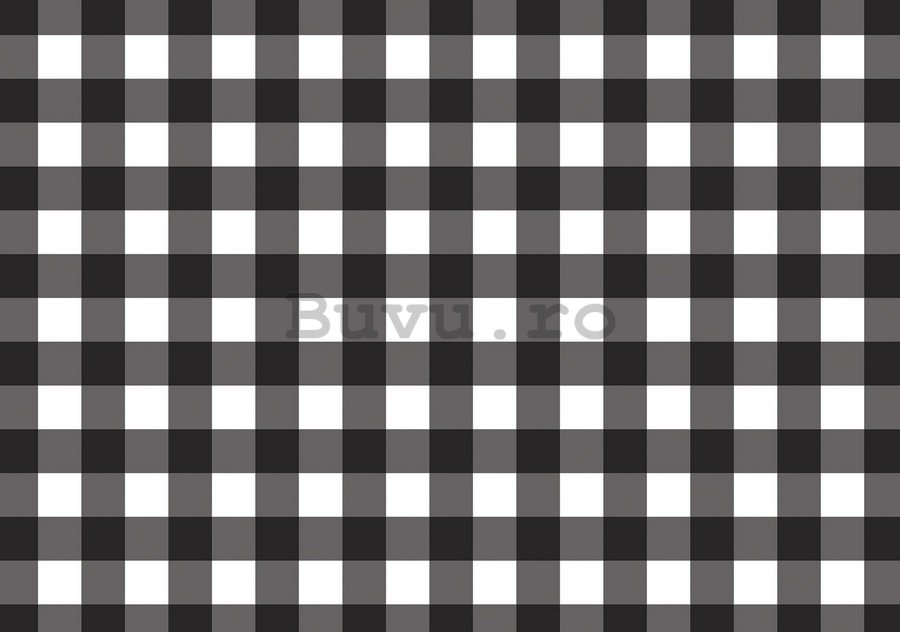 Fototapet: Pătrate alb-negru - 254x368 cm