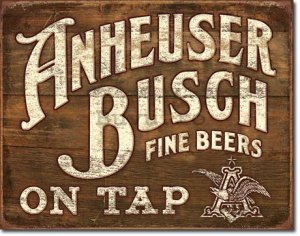 Placă metalică - Anheuser-Busch (Fine Beer)