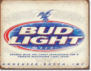 Placă metalică - Bud Light (2)