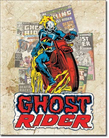 Placă metalică - Ghost Rider (1)