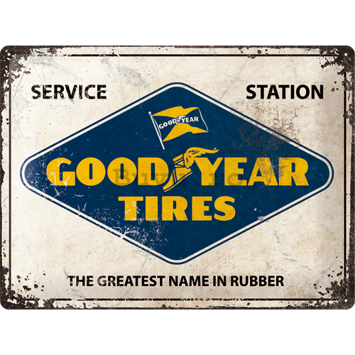 Placă metalică: Good Year Tires (Service Station) - 30x40 cm