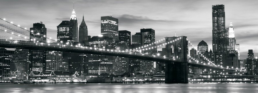 Fototapet: Brooklyn Bridge - 104x250 cm