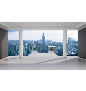 Fototapet vlies: Perspectivă Manhattan (Terasă) - 184x254 cm