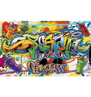 Fototapet vlies: Graffiti (2) - 184x254 cm