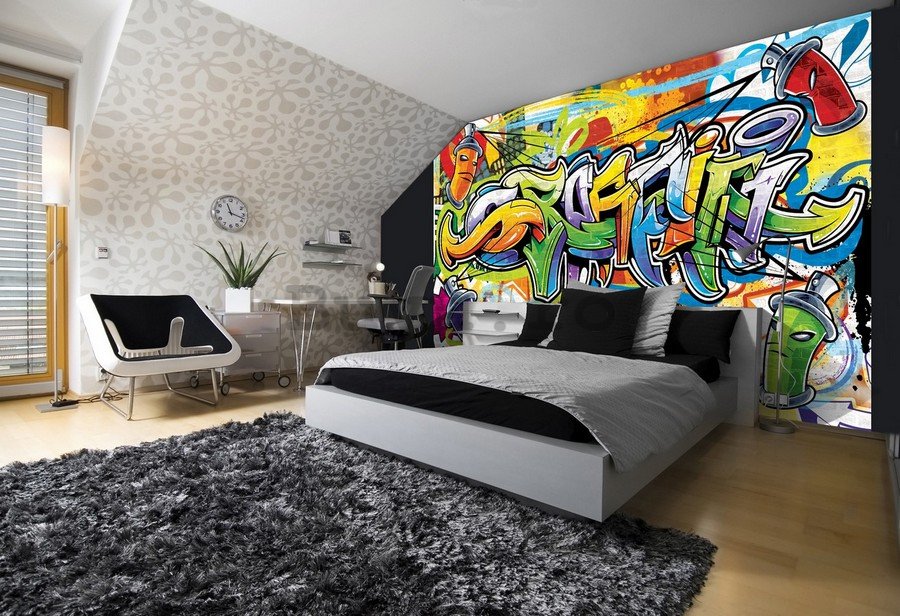 Fototapet vlies: Graffiti (2) - 184x254 cm