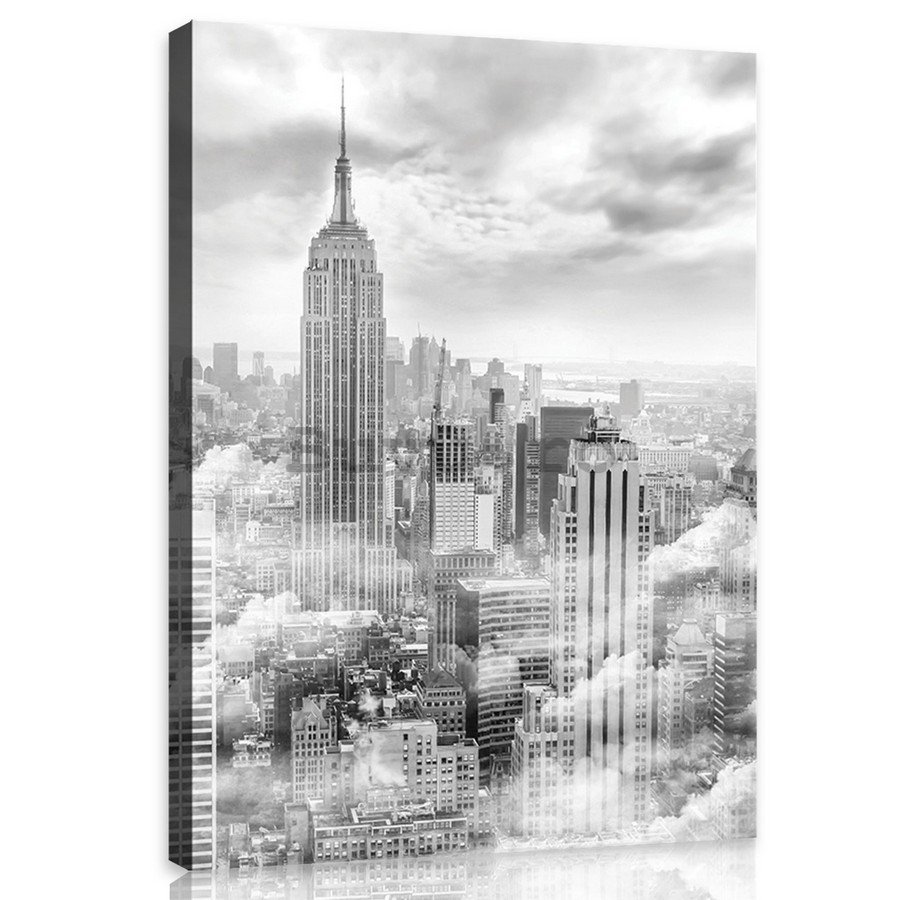 Tablou canvas: New York în ceață - 100x75 cm