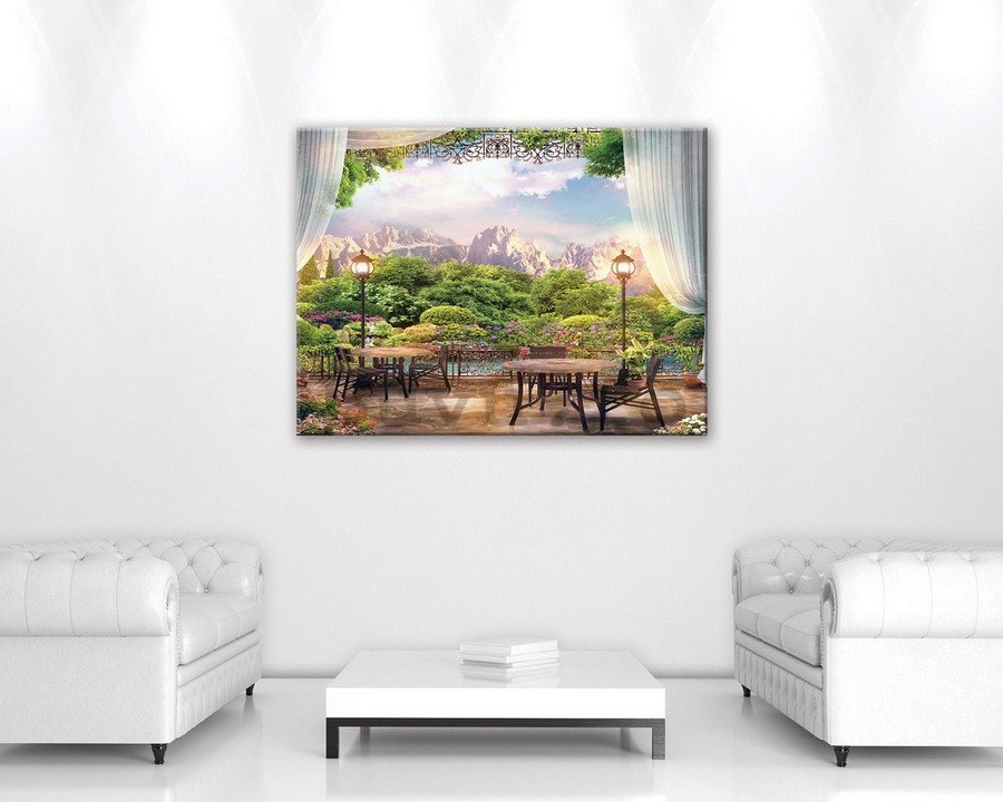 Tablou canvas: Terasă în natură - 75x100 cm