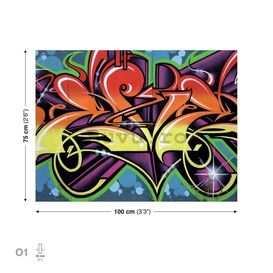 Tablou canvas: Graffiti (1) - 75x100 cm