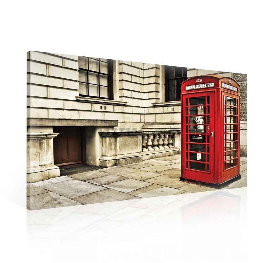 Tablou canvas: Cabină telefonică (1) - 75x100 cm