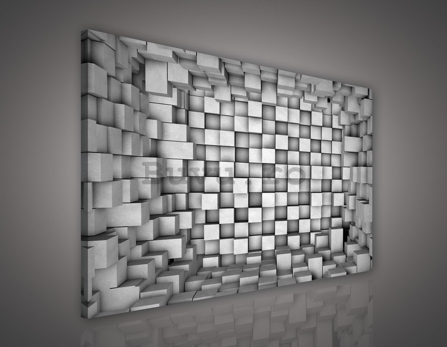 Tablou canvas: Spațiu cubic - 75x100 cm