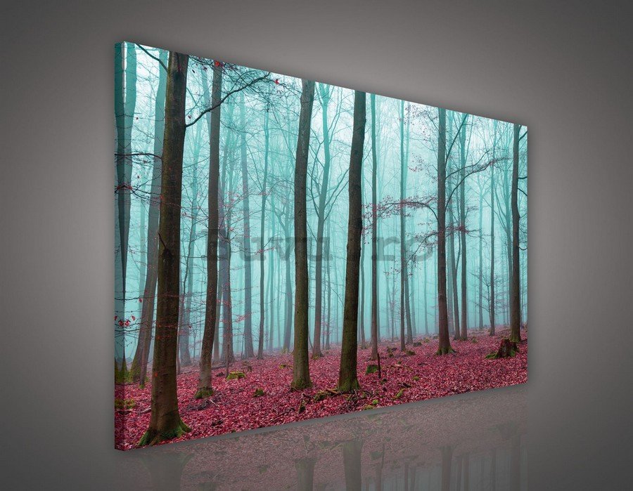 Tablou canvas: Ceață în pădure (3) - 75x100 cm