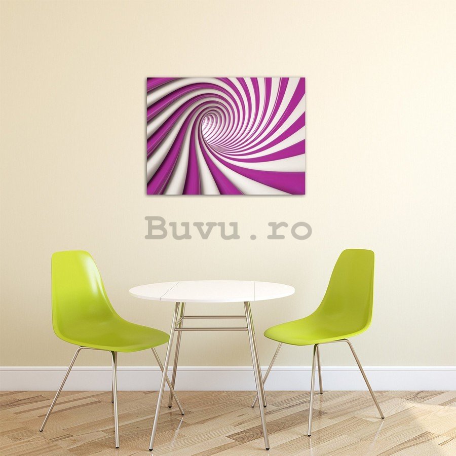 Tablou canvas: Purpură spirală - 75x100 cm