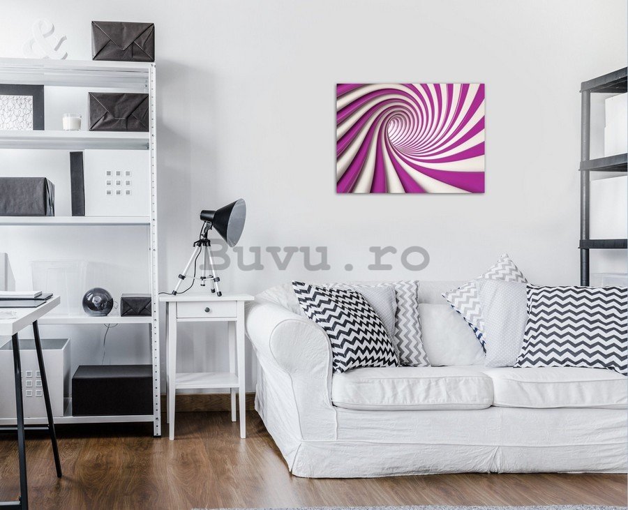 Tablou canvas: Purpură spirală - 75x100 cm