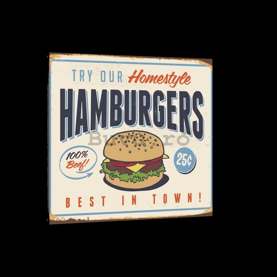 Tablou canvas: Hamburgers - 75x100 cm
