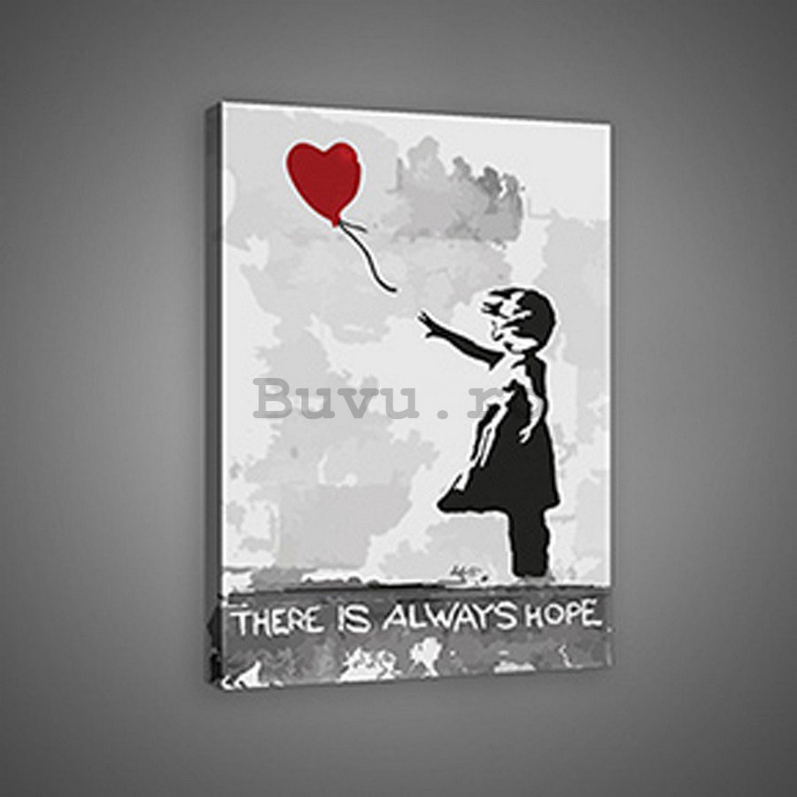 Tablou canvas: There is Always Hope (graffiti) - 75x100 cm