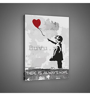 Tablou canvas: There is Always Hope (graffiti) - 75x100 cm