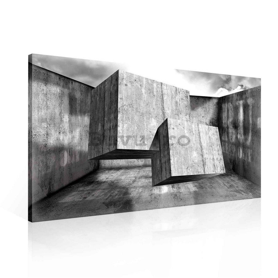 Tablou canvas: Cub spațial - 75x100 cm