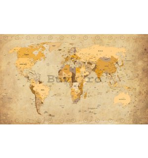 Tablou canvas: Harta lumii (Vintage) - 75x100 cm