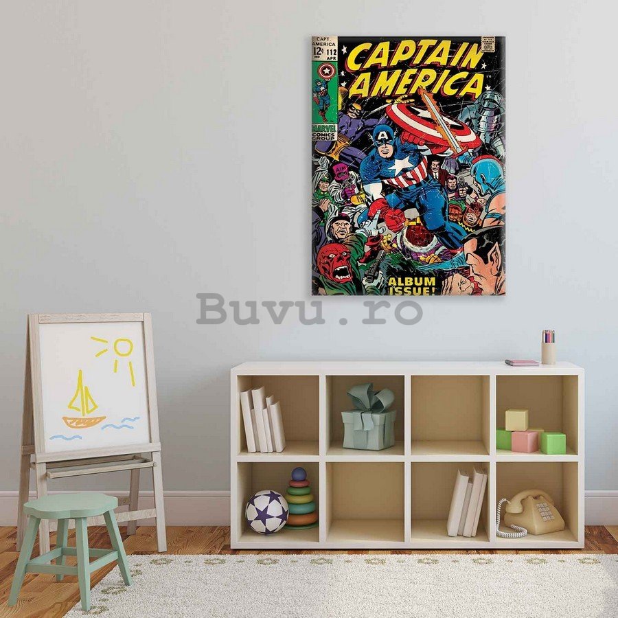 Tablou canvas: Captain America (comics) - 75x100 cm
