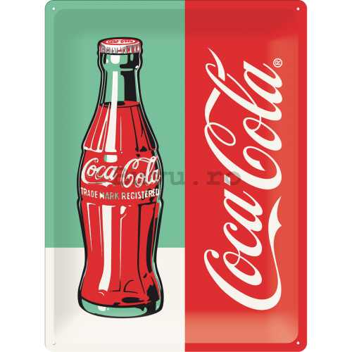 Placă metalică - Coca-Cola (logo roșu) - PE STOC | softmix.ro