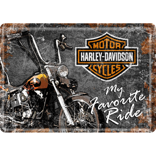 Ilustrată metalică - Harley-Davidson My Favourite Ride