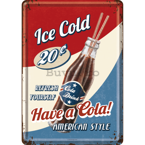 Ilustrată metalică - Ice Cold Cola