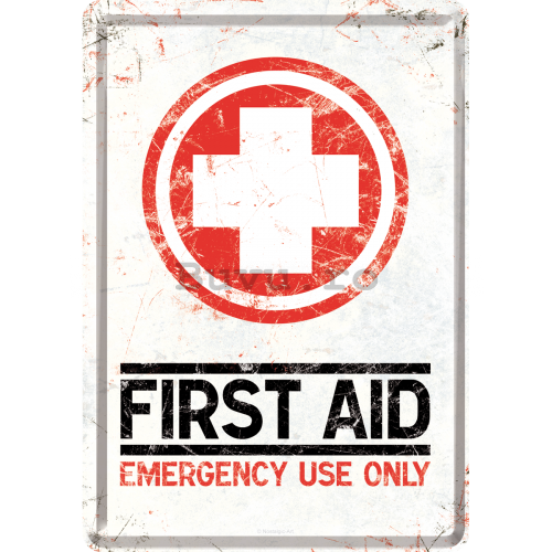Ilustrată metalică - First Aid