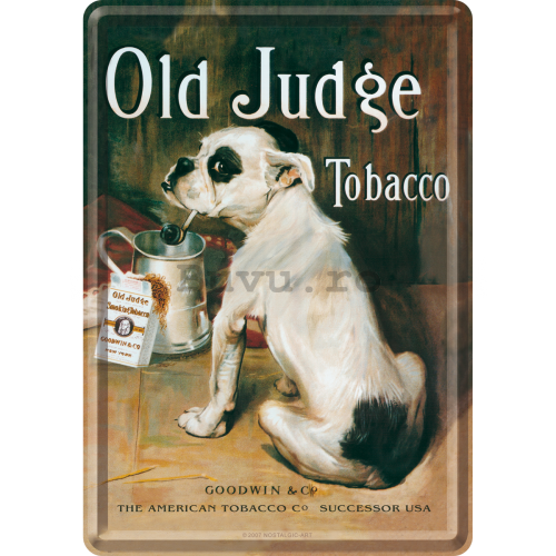 Ilustrată metalică - Old Judge Tobacco