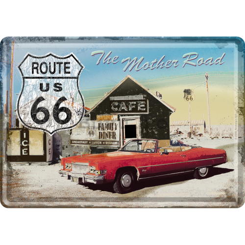 Ilustrată metalică - The Mother Road Route 66