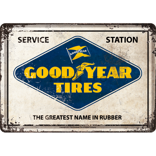 Ilustrată metalică - Good Year Tires